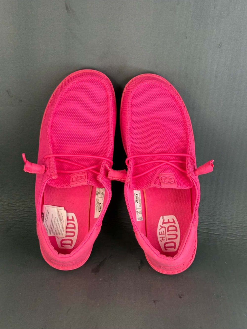 Electric pink HEYDUDE Women's Wendy Funk Mono Slip-On shoes size 9 - Picture 6 of 8
